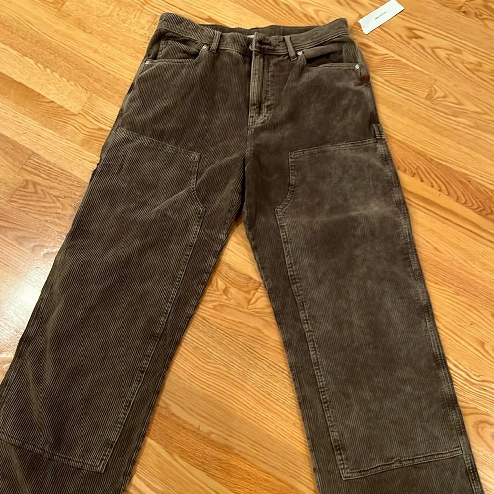 Urban Outfitters, Men’s BDG, olive green corduroy pants. Brand new, with tags.
